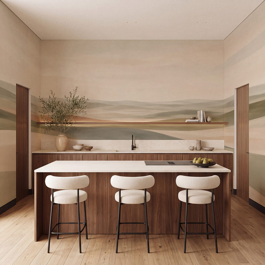 Campos distantes em camadas — interior 4