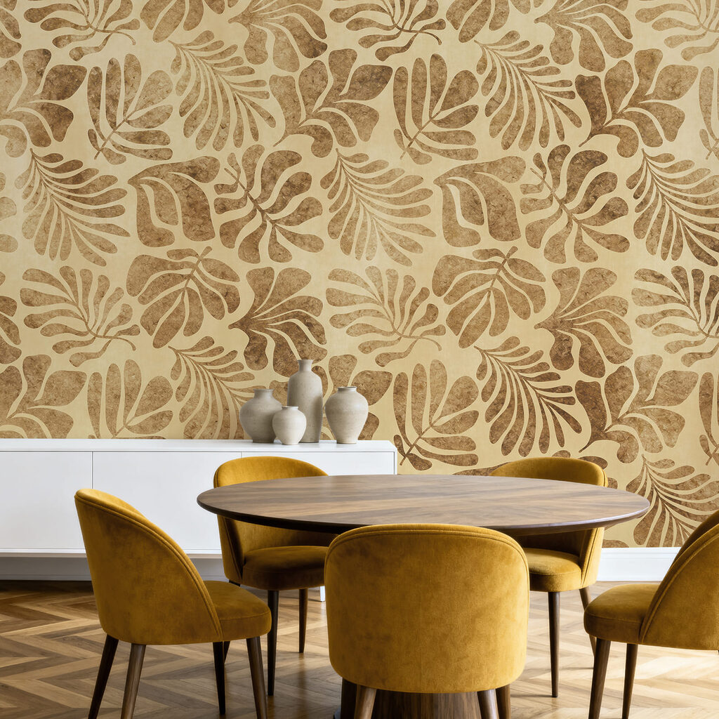Folhas tropicais estampadas — interior 5