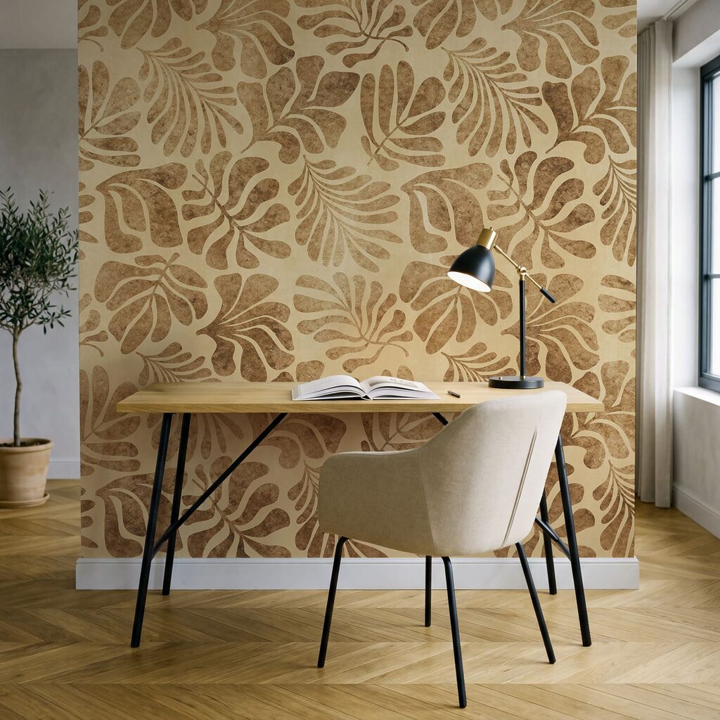 Folhas tropicais estampadas — interior 7