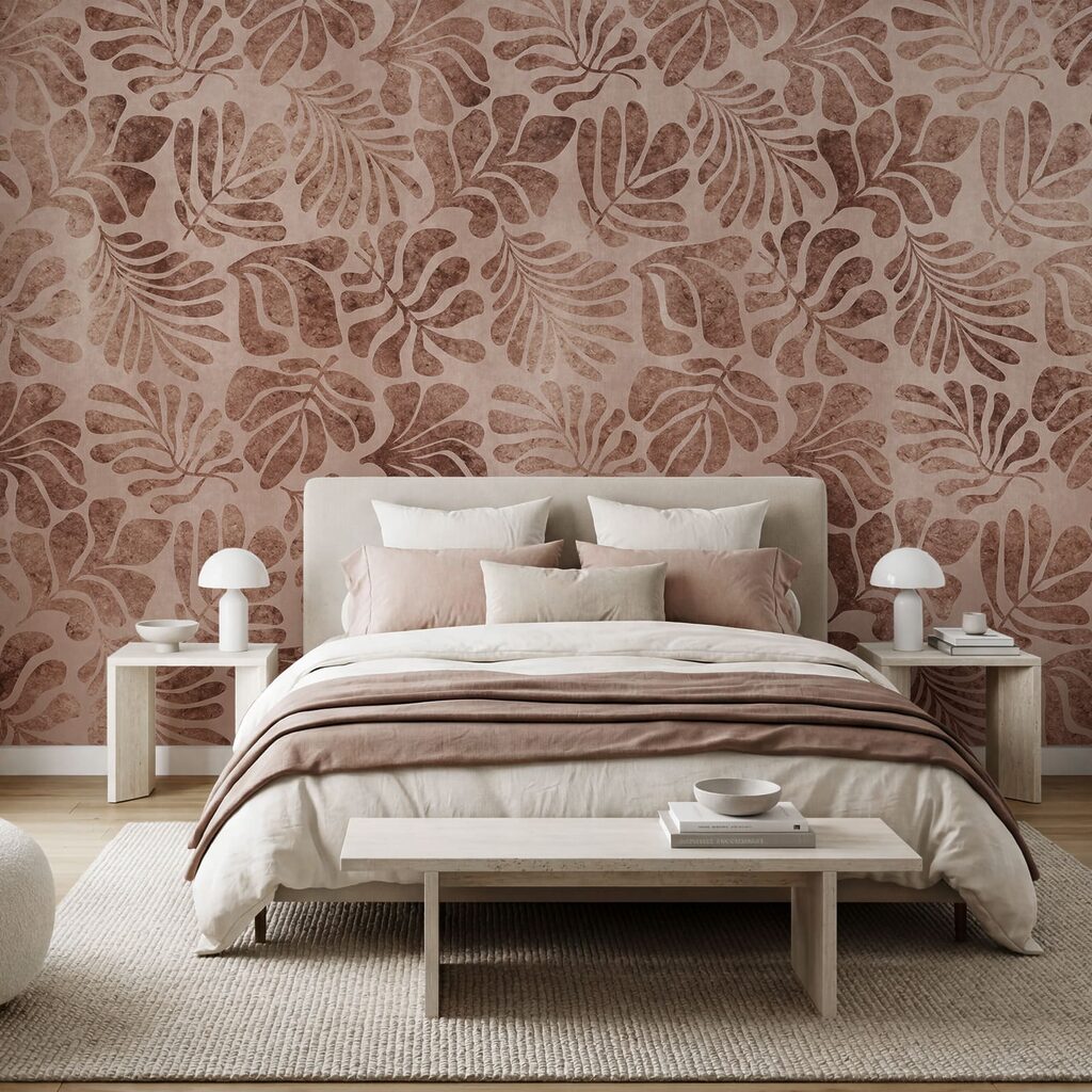 Folhas tropicais estampadas — interior 2