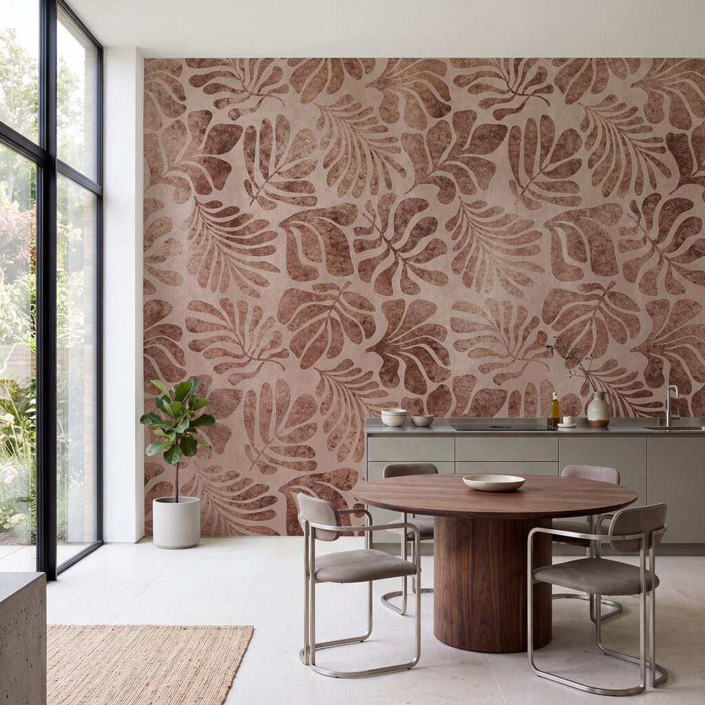 Folhas tropicais estampadas — interior 4
