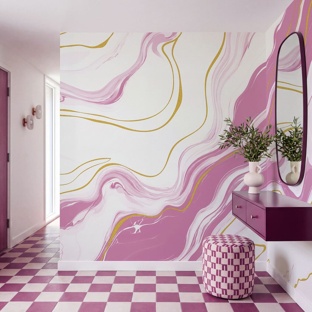 Veios dourados fluidos — interior 4
