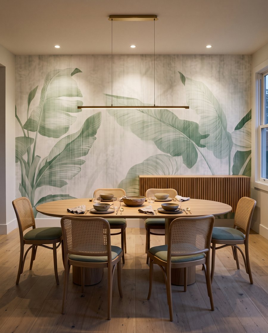 Folhas recortadas nas margens — interior 1