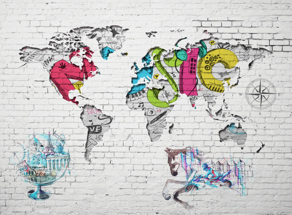 Mapa de arte urbana — design completo