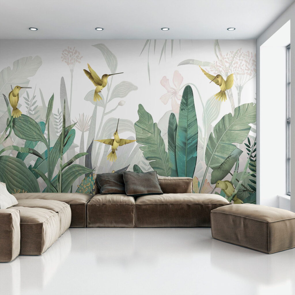 Colibris entre folhas — interior 7