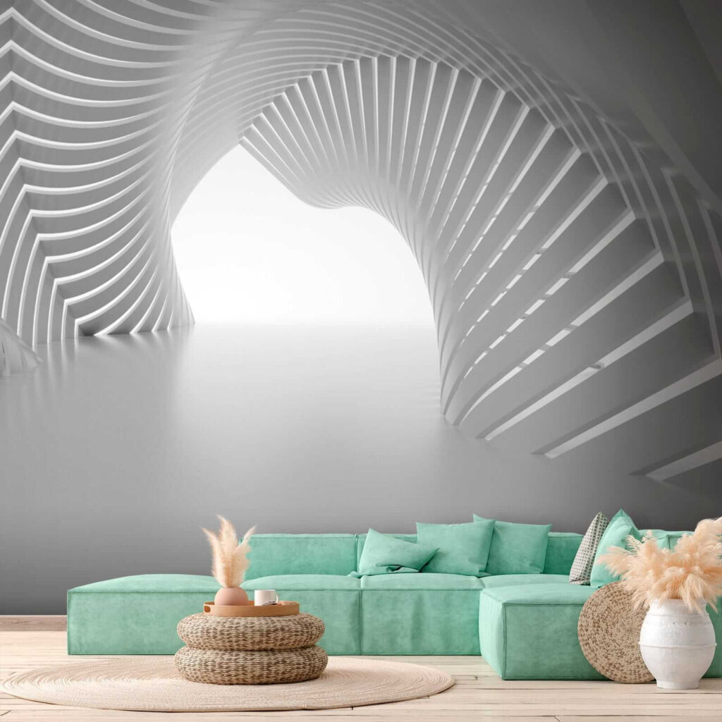 Túnel de arcos claros — interior 6