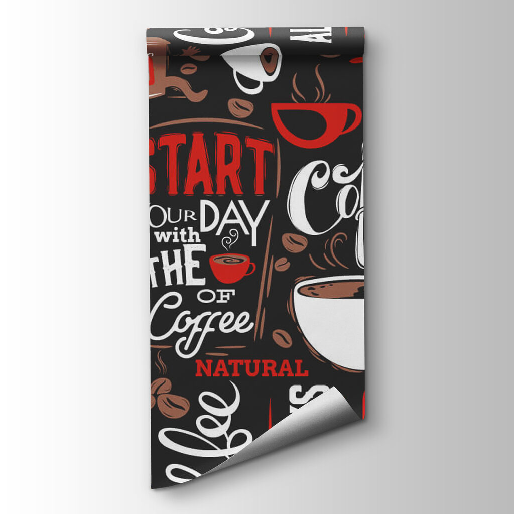 Café em letras vermelhas — vista do produto