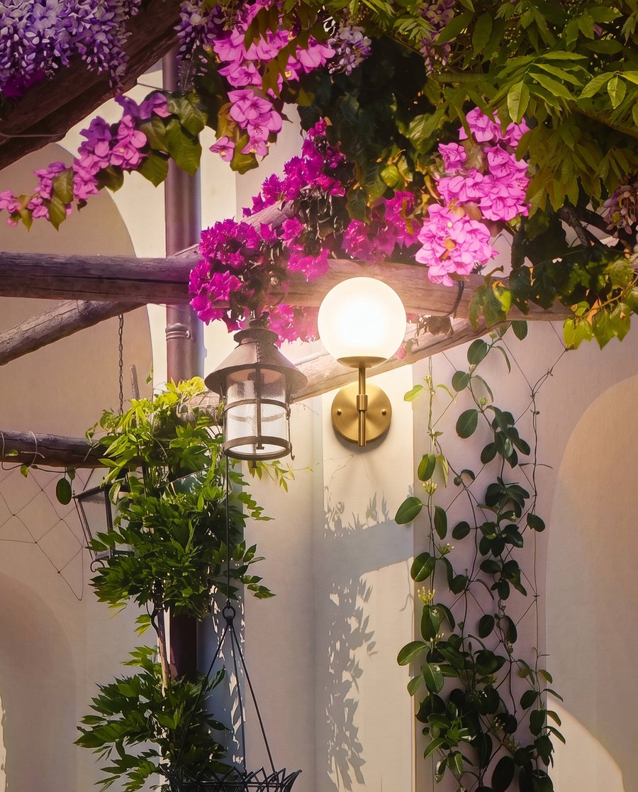 Sob a pérgola florida — detalhe