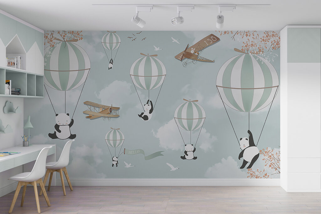 Pandas em balões — interior 4