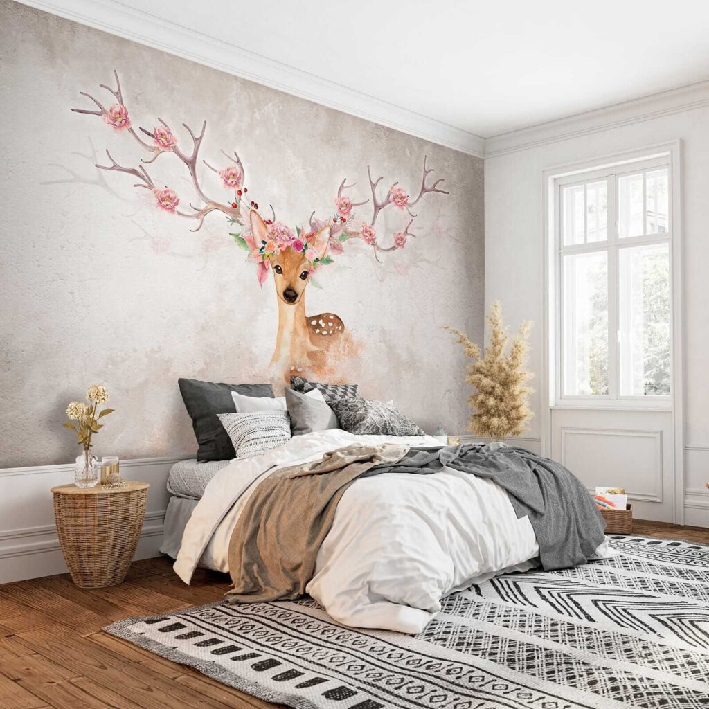 Veado com flores — interior 3