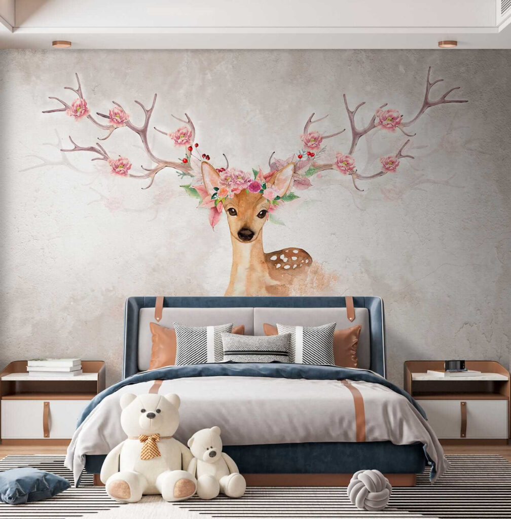 Veado com flores — interior 4