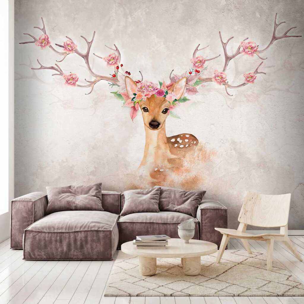 Veado com flores — interior 6