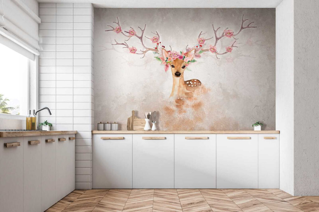 Veado com flores — interior 8