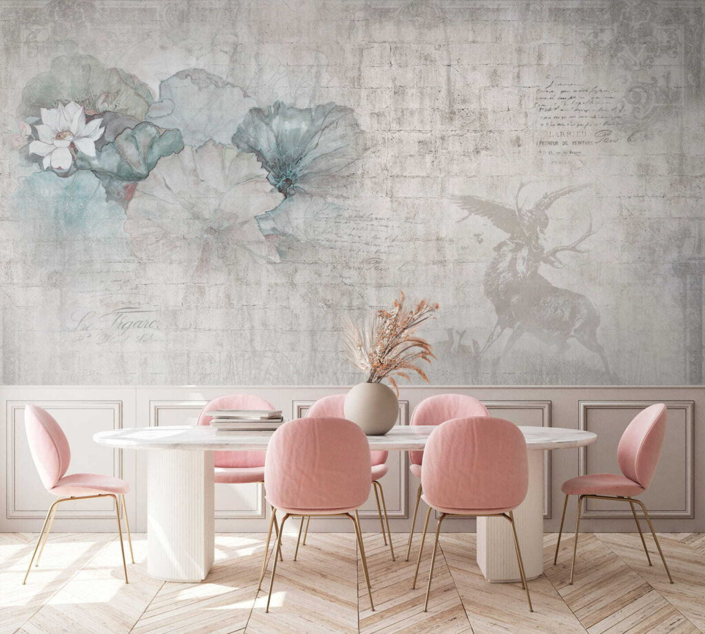 Flores junto ao veado — interior 8