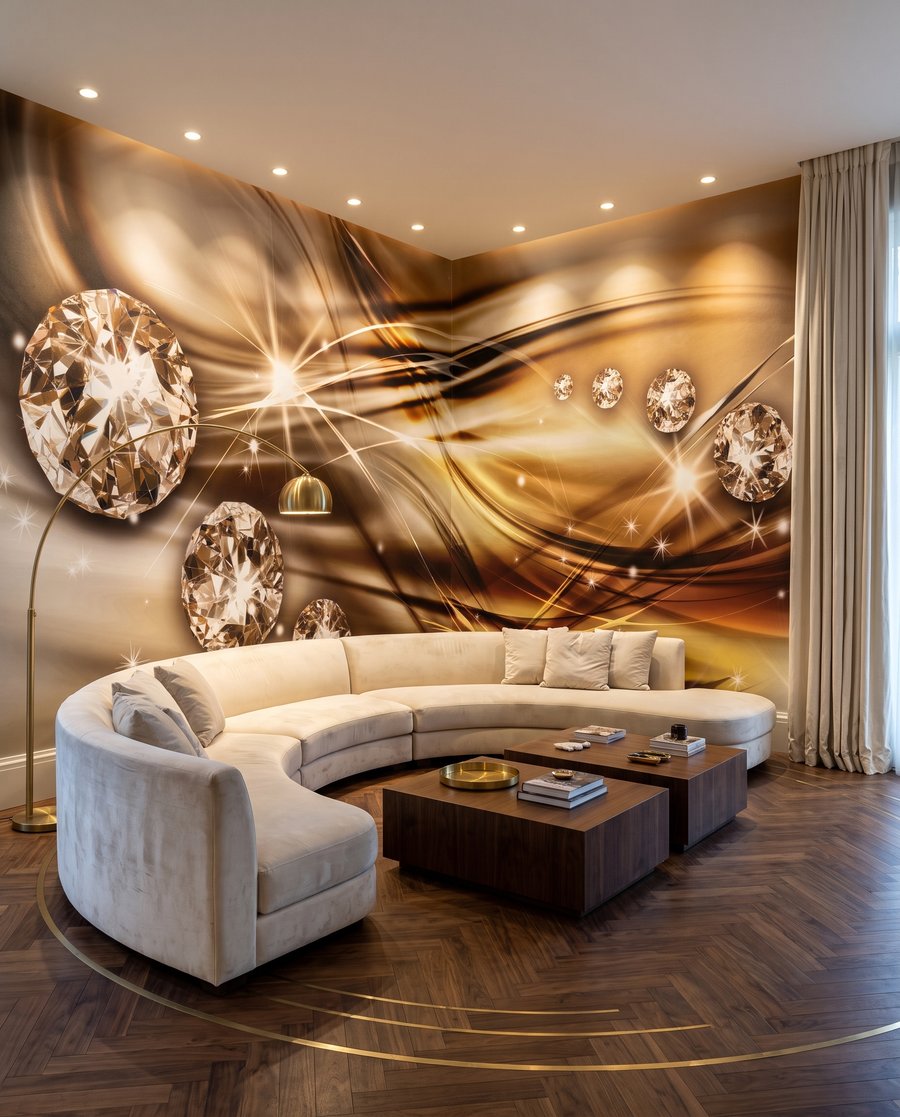Brilho em ondas castanhas — interior 2