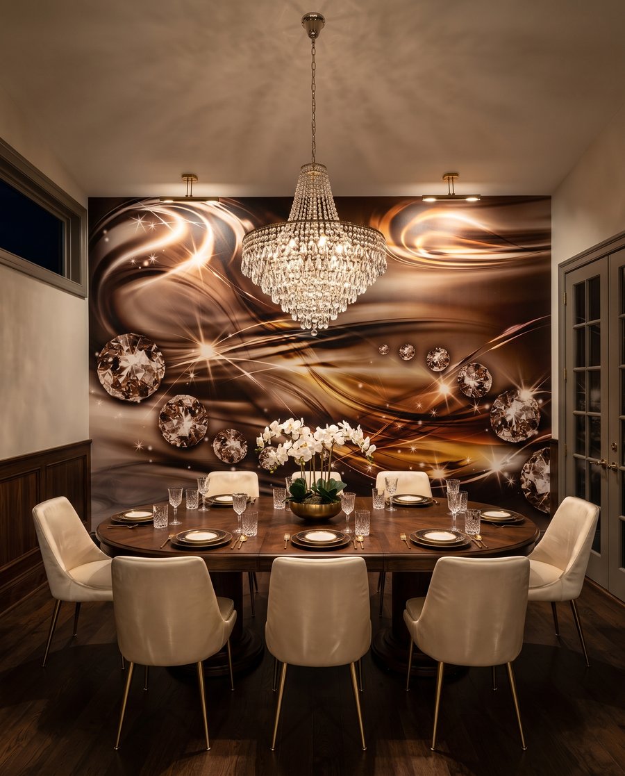 Brilho em ondas castanhas — interior 4