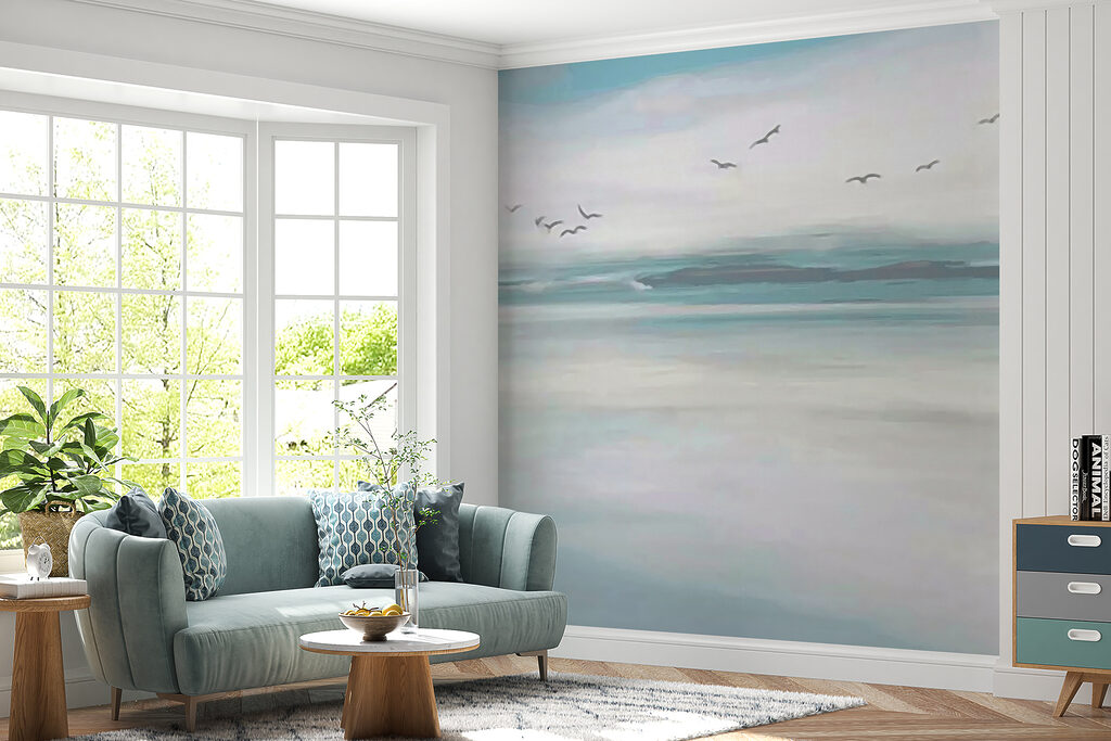 Aves sobre o mar — interior 2