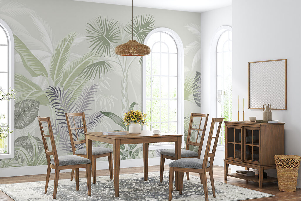 Palmas claras em grupos — interior 2