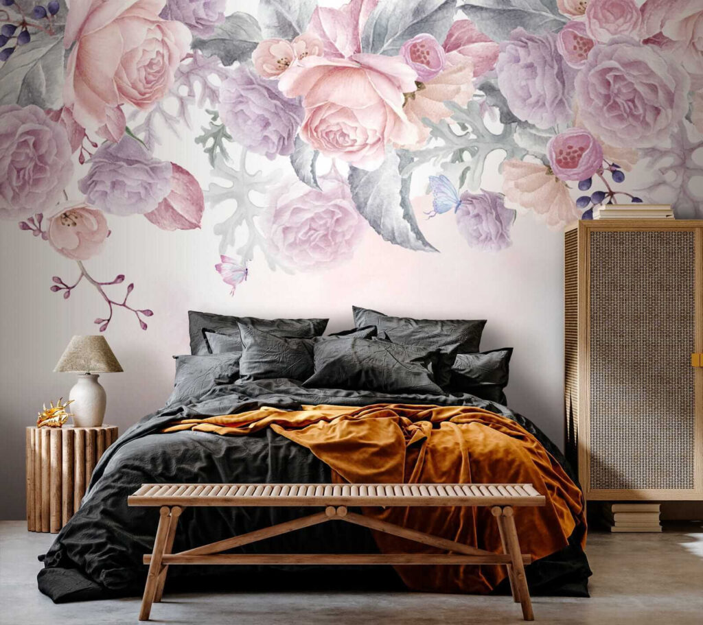 Rosas em névoa rosa — interior 2