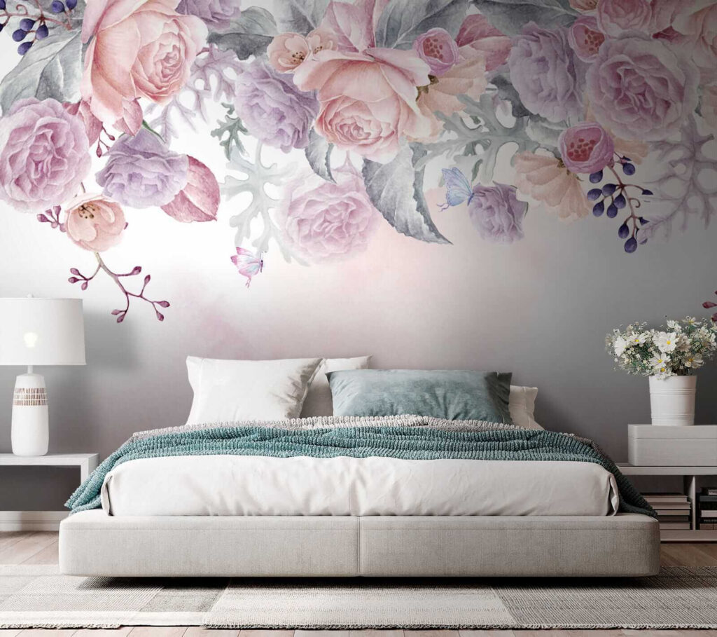 Rosas em névoa rosa — interior 3