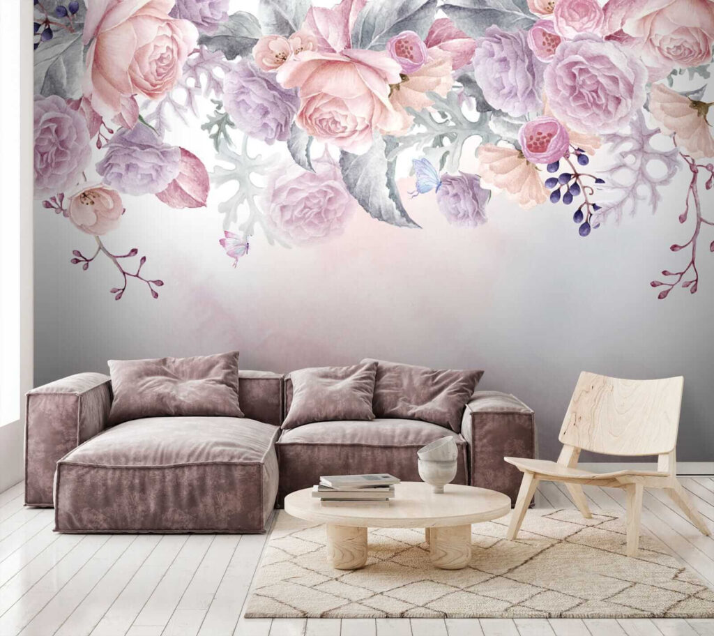 Rosas em névoa rosa — interior 4