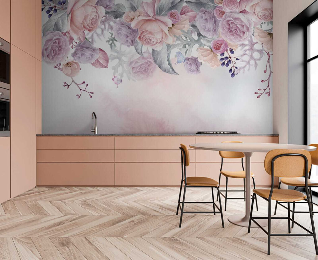 Rosas em névoa rosa — interior 8