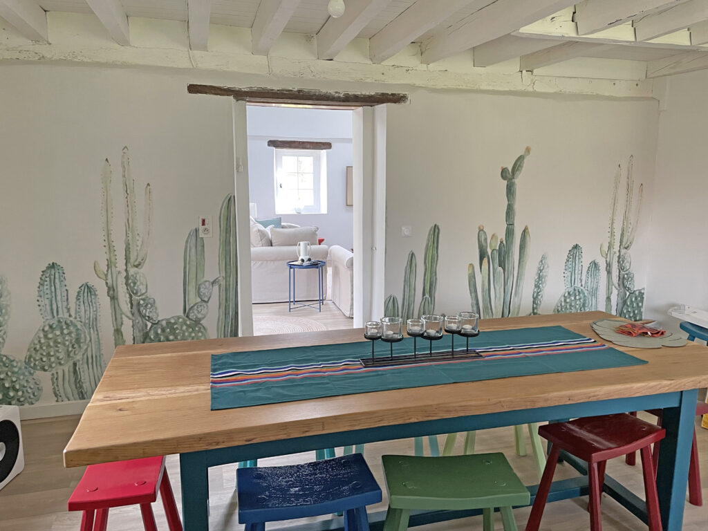 Cactos em aguarela — interior 9