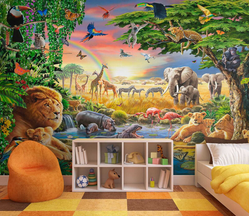 Animais junto à lagoa — interior 3