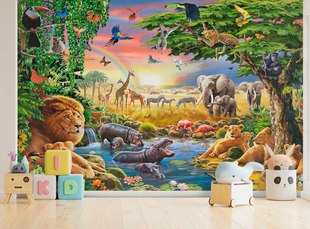 Animais junto à lagoa — interior 4