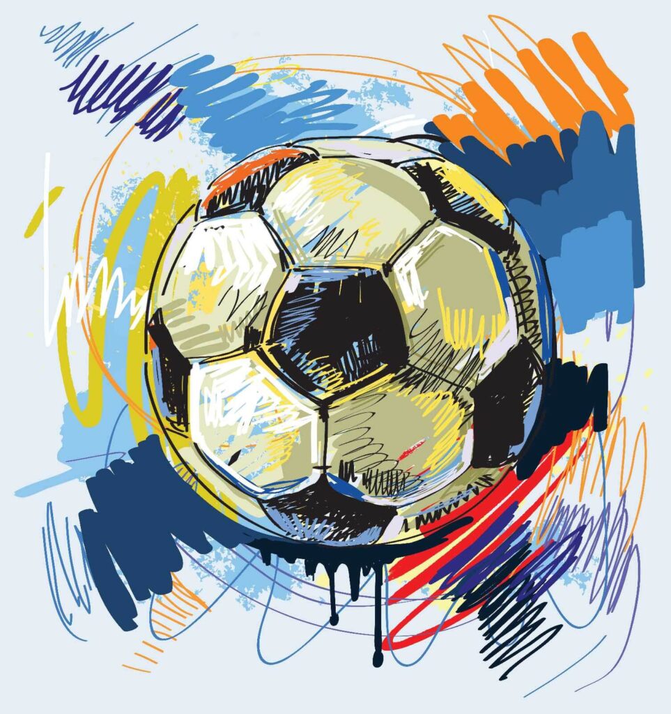 Bola de futebol — design completo