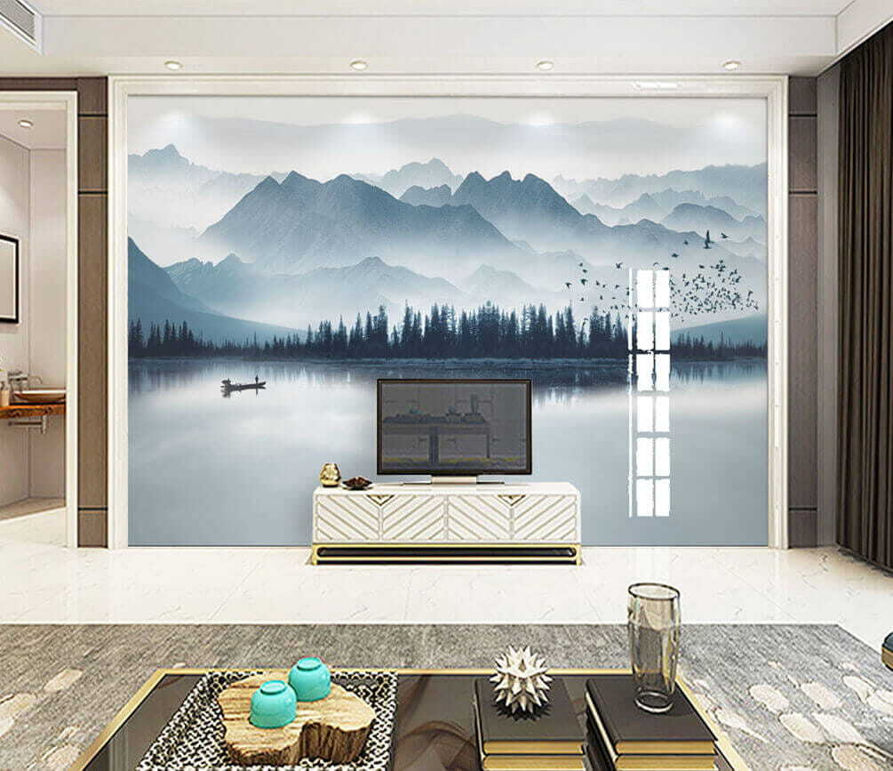 Barquinho no lago — interior 1