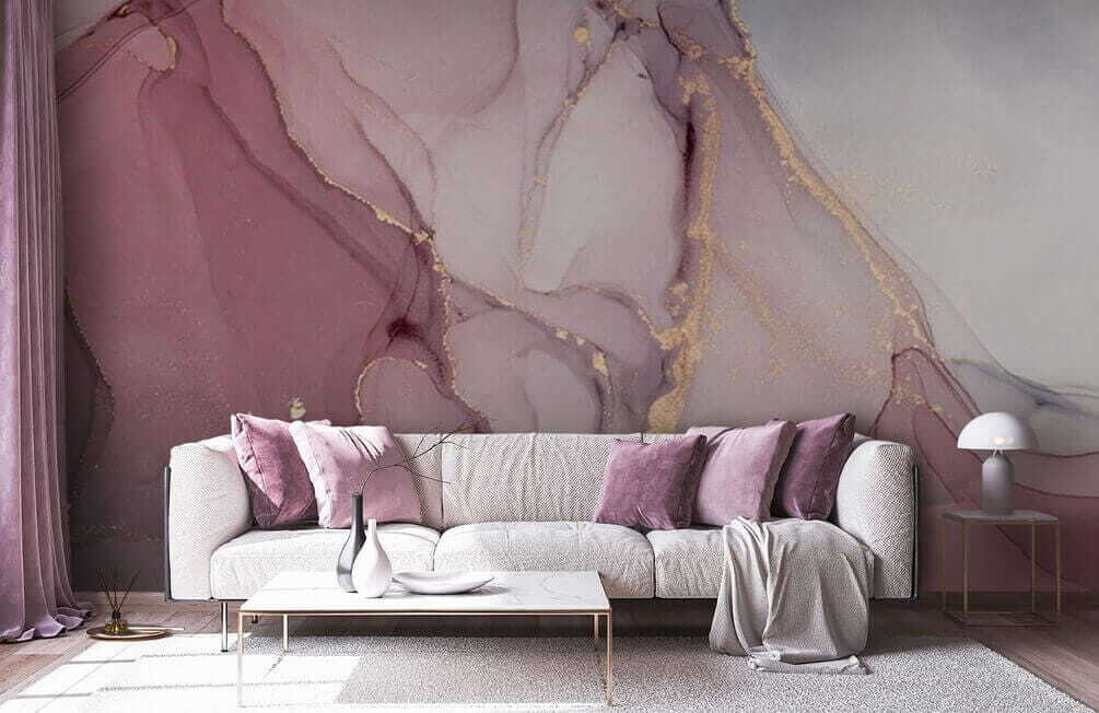 Rosa com veios dourados — interior 2