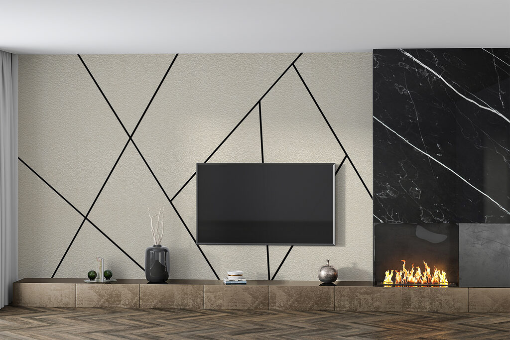 Formas abertas em bege — interior 4