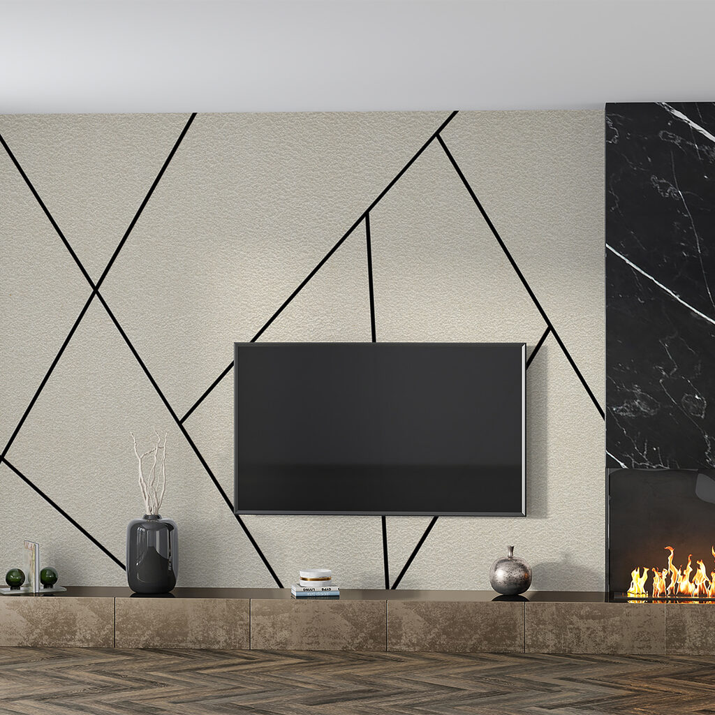 Formas abertas em bege — interior 5