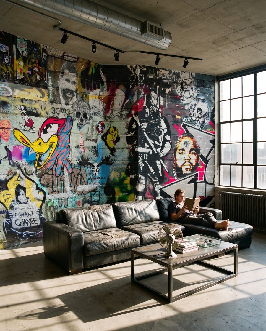 Colagem de rostos urbanos — interior 3