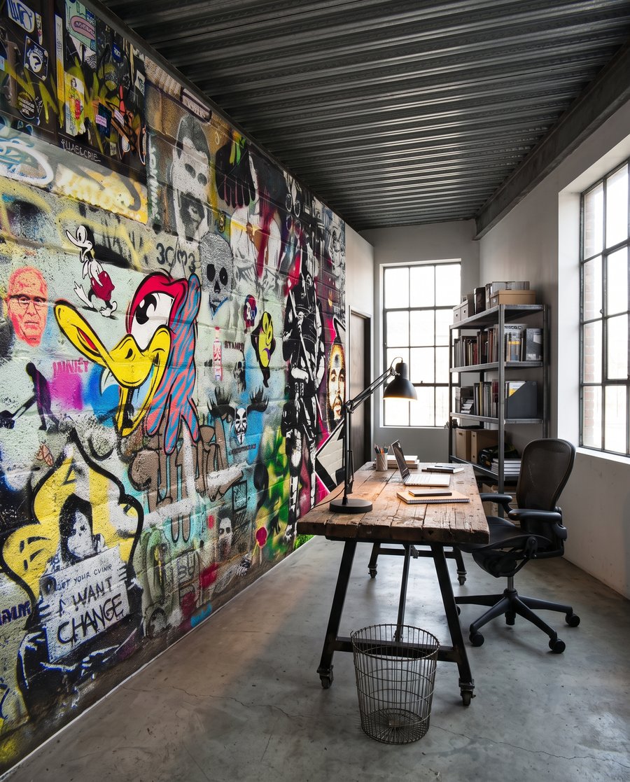 Colagem de rostos urbanos — interior 5