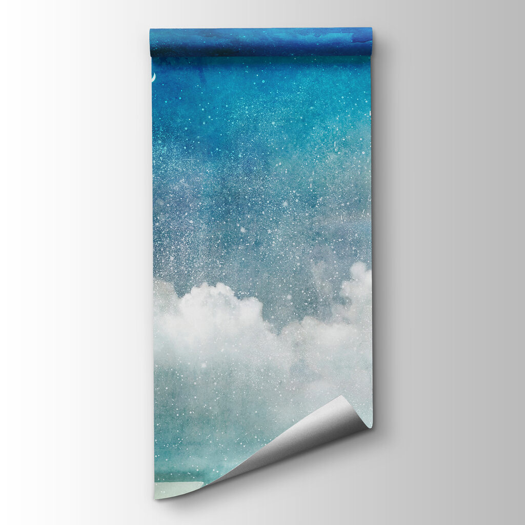 Nuvens sob céu estrelado — vista do produto