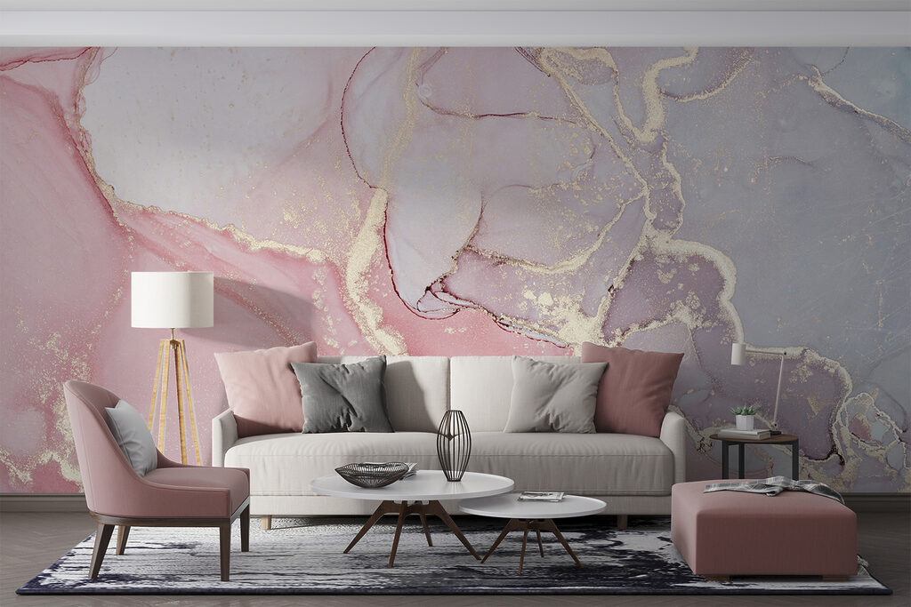 Pastel com veios dourados — interior 2