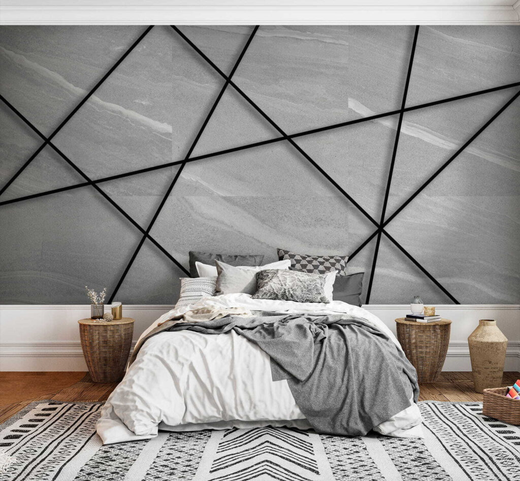 Linhas pretas sobre cinzento — interior 2