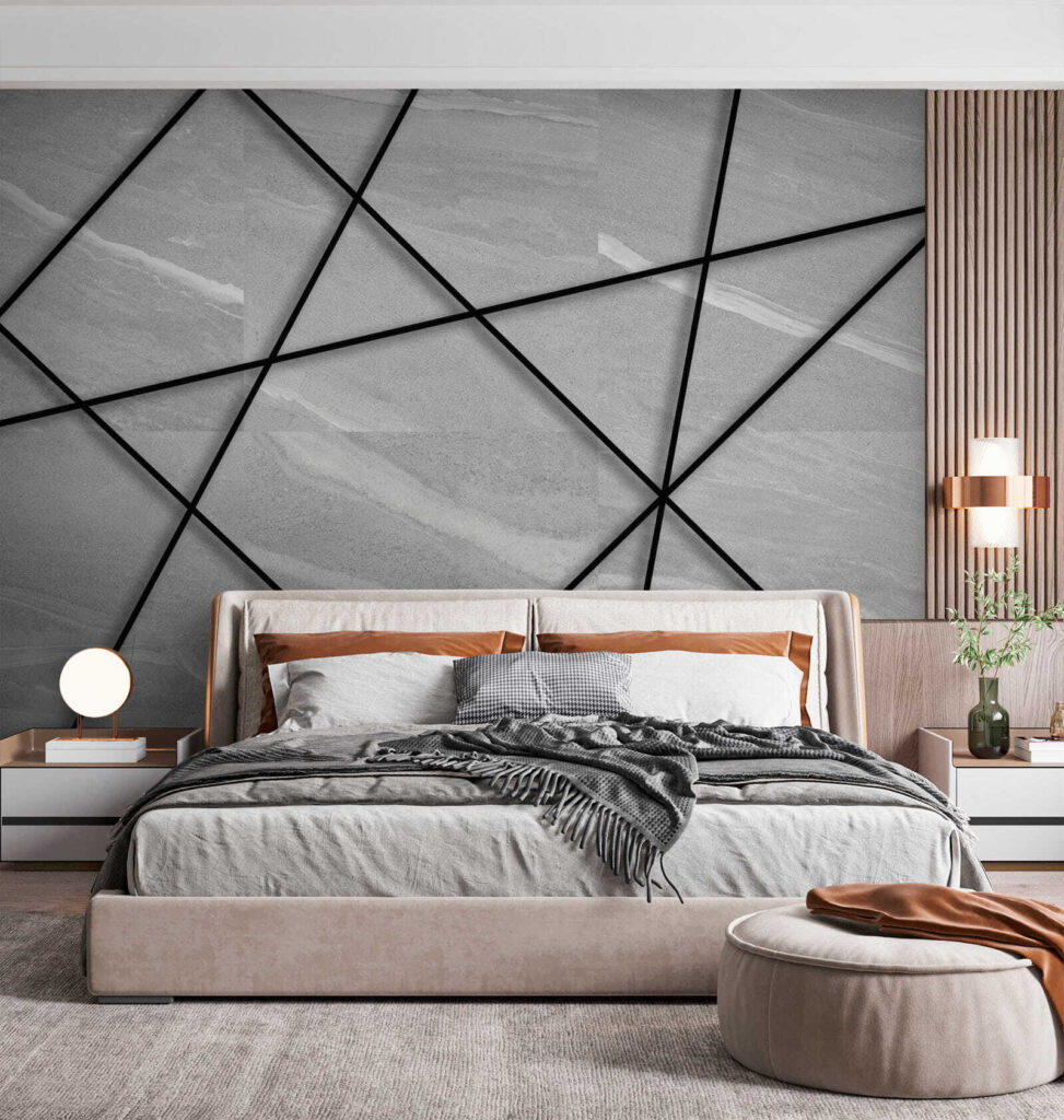 Linhas pretas sobre cinzento — interior 3