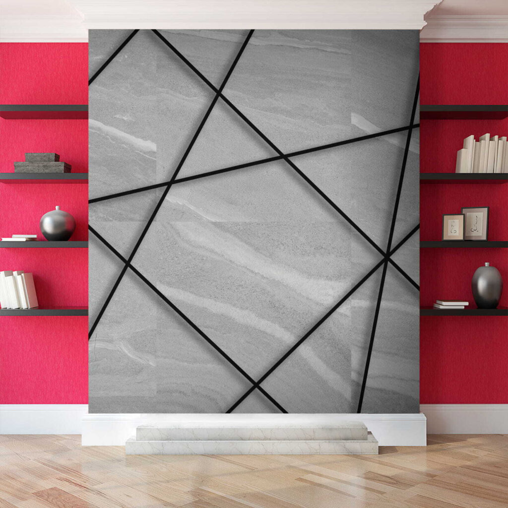 Linhas pretas sobre cinzento — interior 7