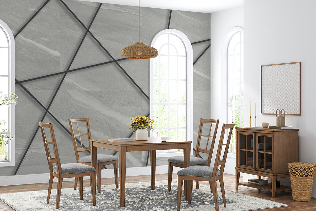 Linhas pretas sobre cinzento — interior 11