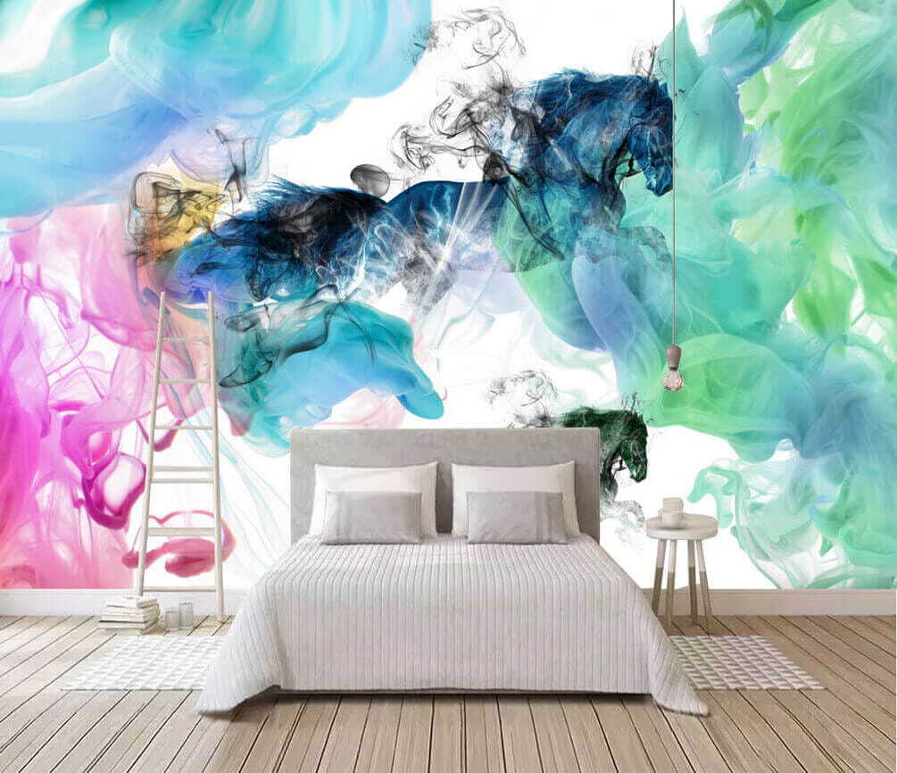 Cavalos em nuvens coloridas — interior 2