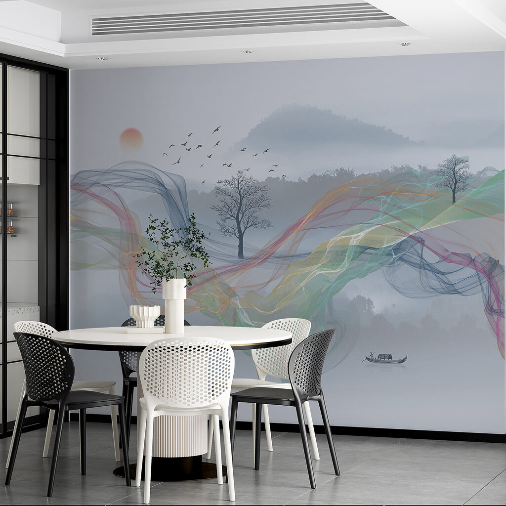 Fitas coloridas na neblina — interior 2