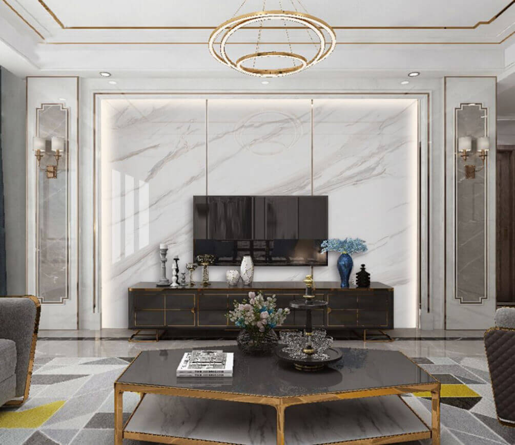 Veios oblíquos em creme — interior 1