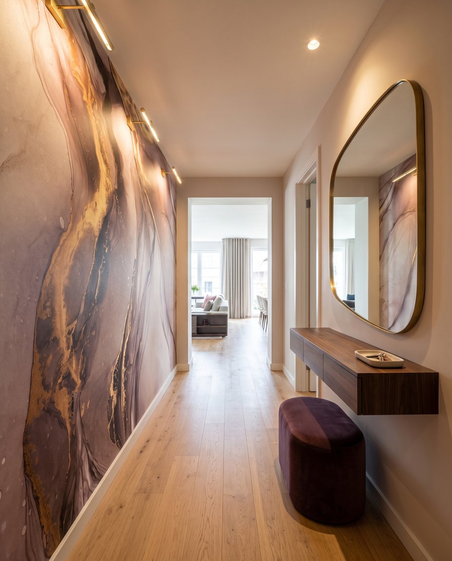 Veios dourados em fluxo — interior 5