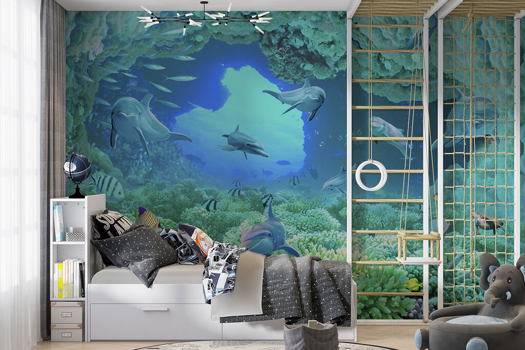 Golfinhos sob o coral — interior 13