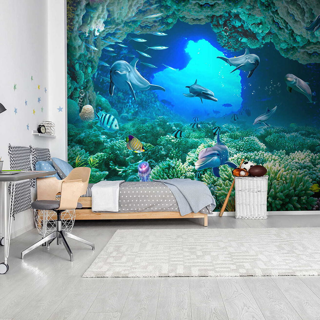 Golfinhos sob o coral — interior 14
