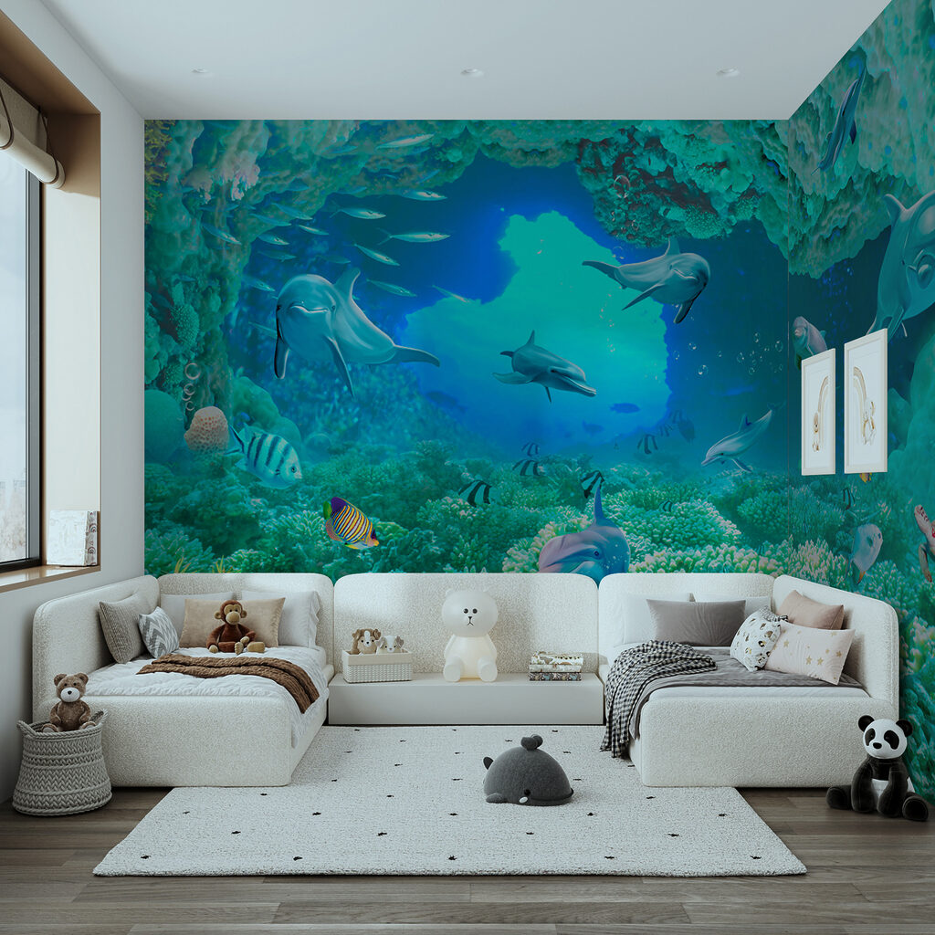 Golfinhos sob o coral — interior 11