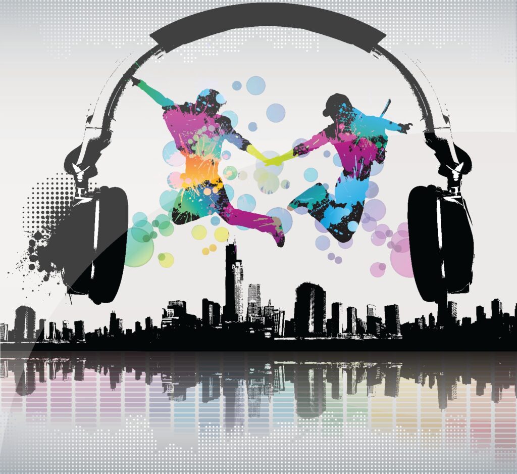 Dançarinos ao ritmo urbano — design completo
